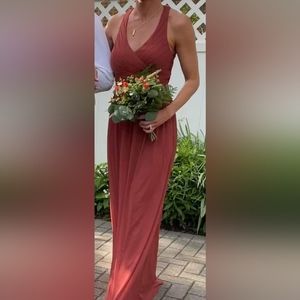 Cinnamon bridesmaid dress